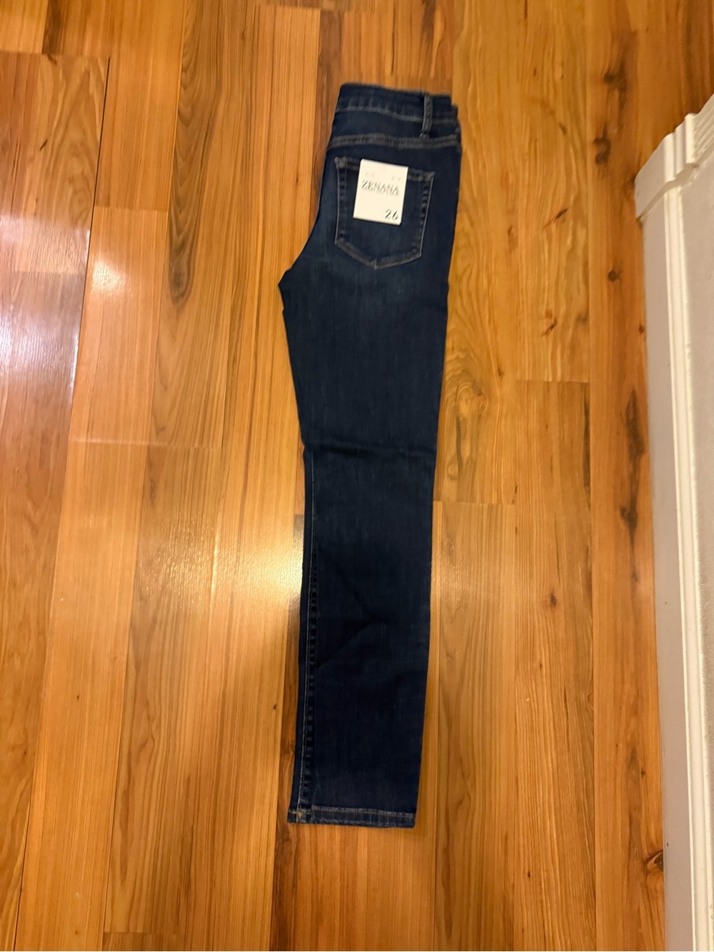 Zenana Outfitters Dark Blue Skinny Jeans - Picture 3 of 8